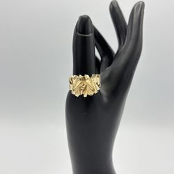 14kt Yellow Gold Nugget Ring