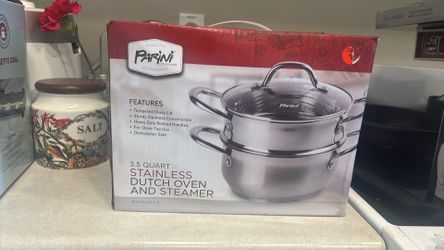 3.5Quart stainless Dutch oven steamer