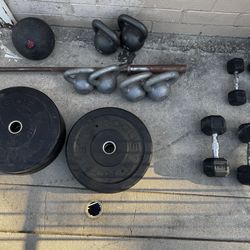 Olympic weights, barbell kettle bells