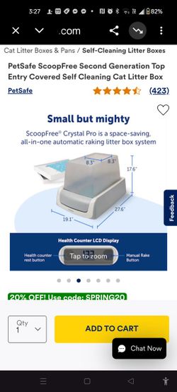 PETSAFE ScoopFree Self-Cleaning Litter Box - Top Entry