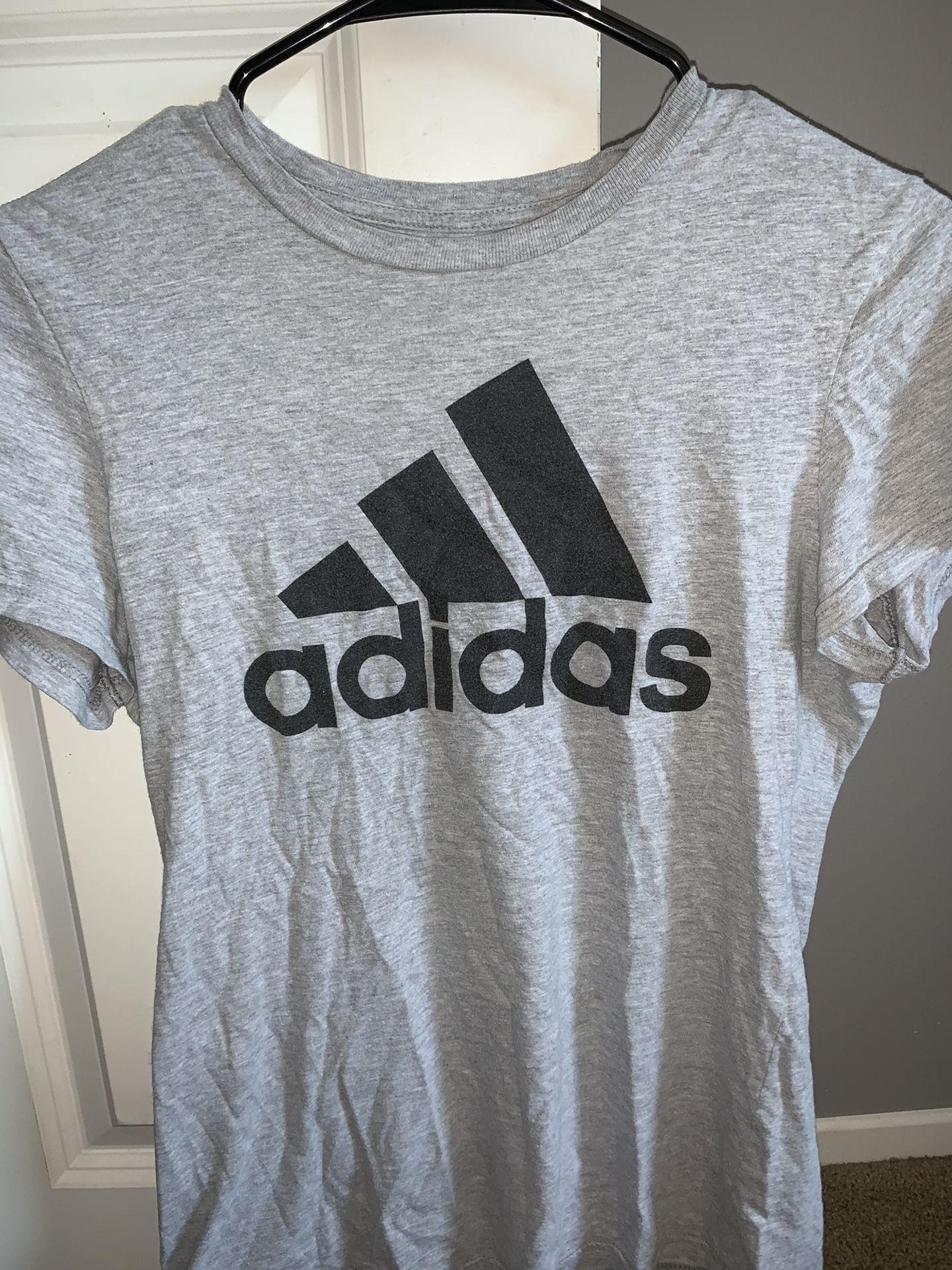 Adidas gray shirt size small