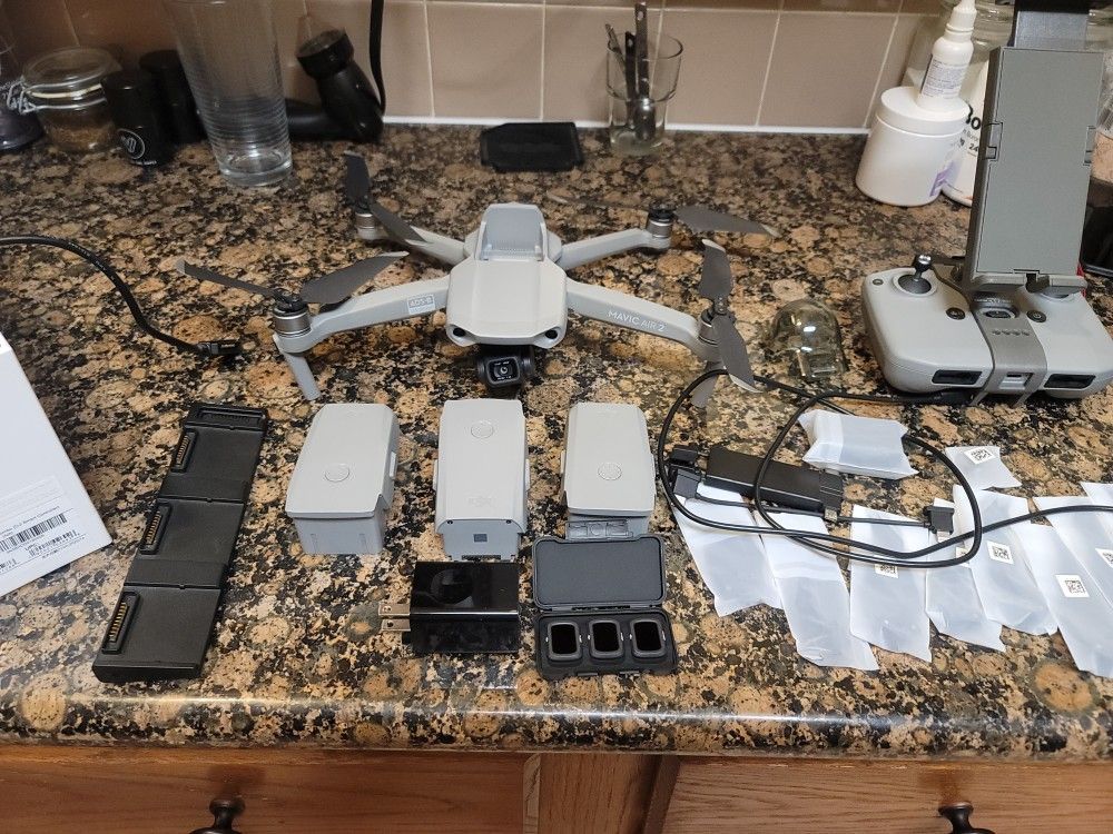 DJI AIR 2 FLY MORE COMBO WITH EXTRAS