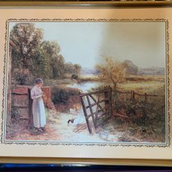 Framed Print Of “ Feeding The Chickens”