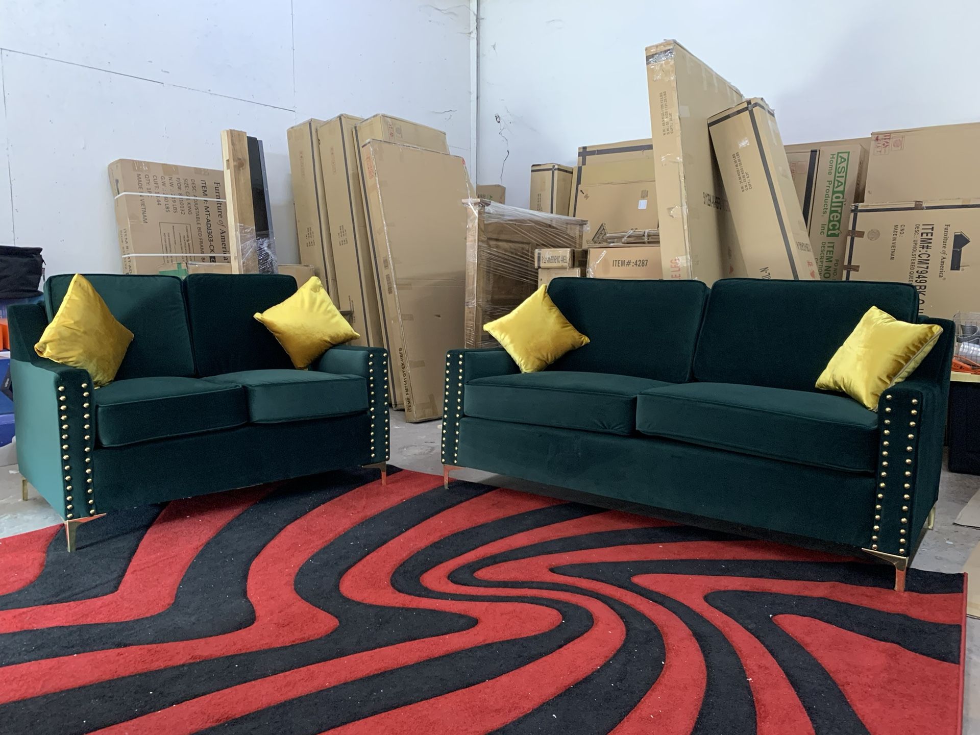 $1199 Brand New Sofa And Loveseat Set (read description below)