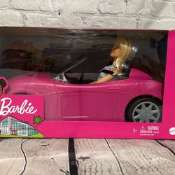 Barbie Convertible Car with Barbie