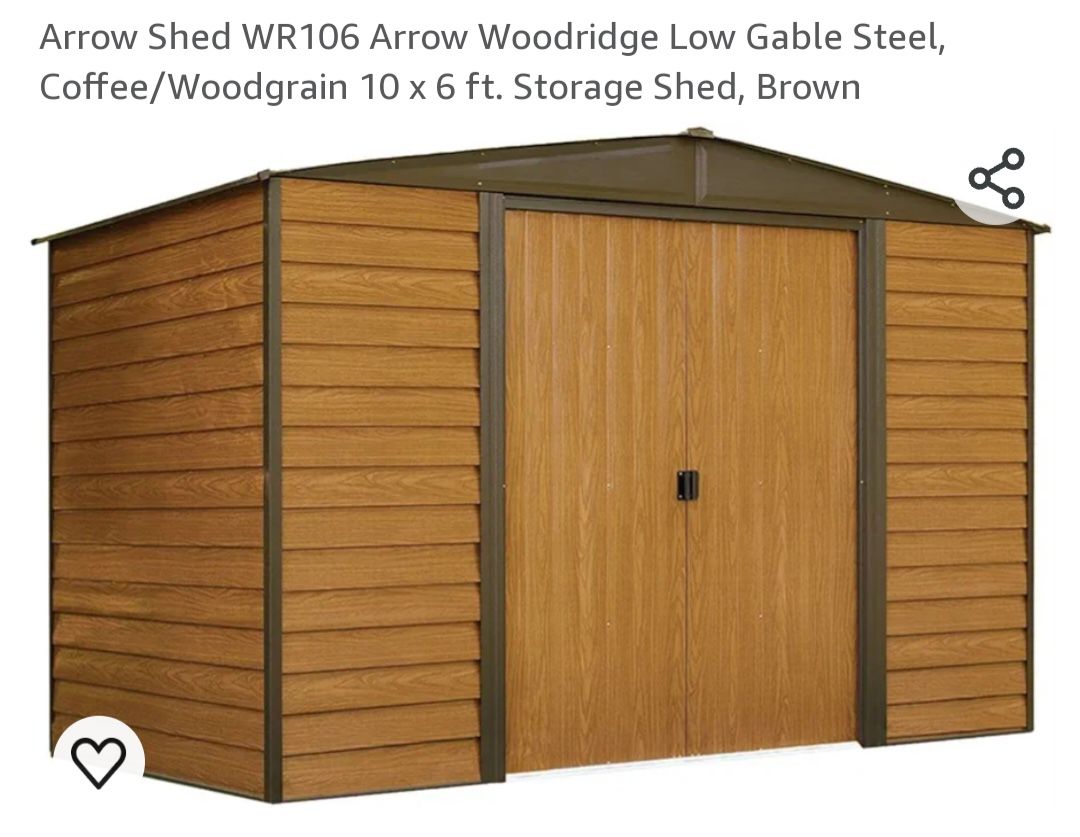New In Box 10x6x6 Metal Shed
