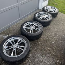 Aftermarket Chrome TSW Wheels