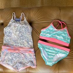 Girls swim Sizes 12 & 14  Athleta Girl & Lands End