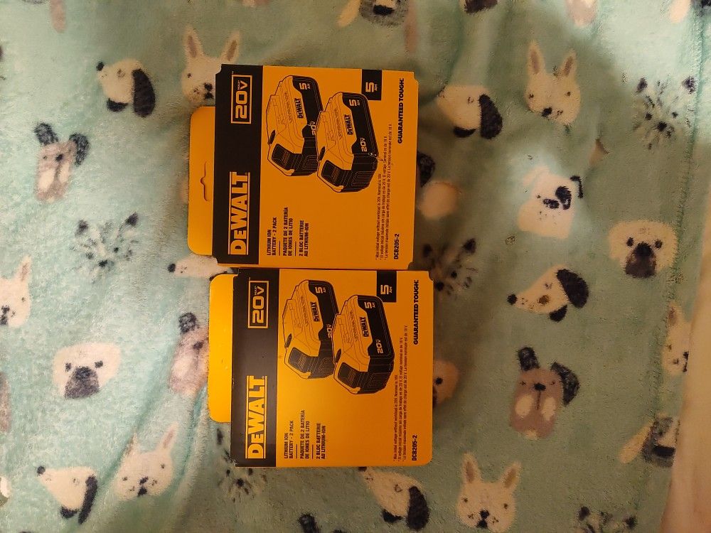 DeWalt 20v Lithium Ion Battery 2-pack