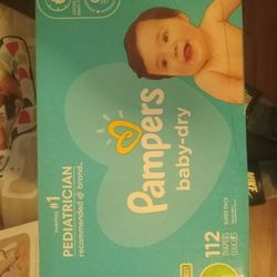 Brand new in a box Pampers and baby black holder.