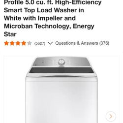 GE Profile 5 Cu. Ft Washing Machine 