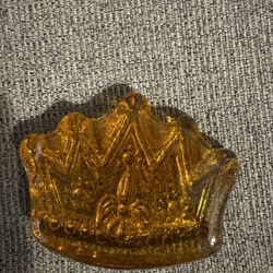 Five Point Amber Crown paper weight