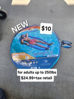 New pool hammock / float  for adults up to 250lbs  $24.99+tax retail each