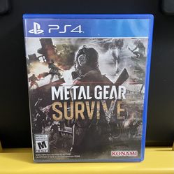 Metal Gear Survive for Sony PlayStation 4 PS4 video game console system MGS