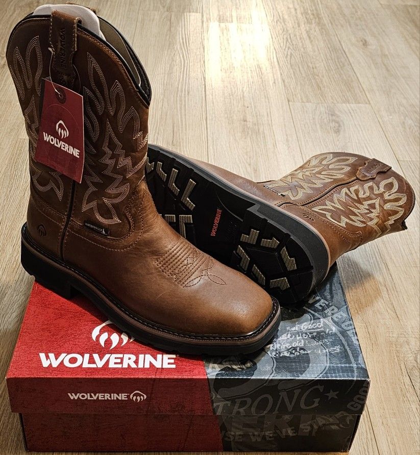 Wolverine Work Boots Size 9 And 10 For Men