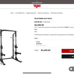 PB Extreme Half Rack