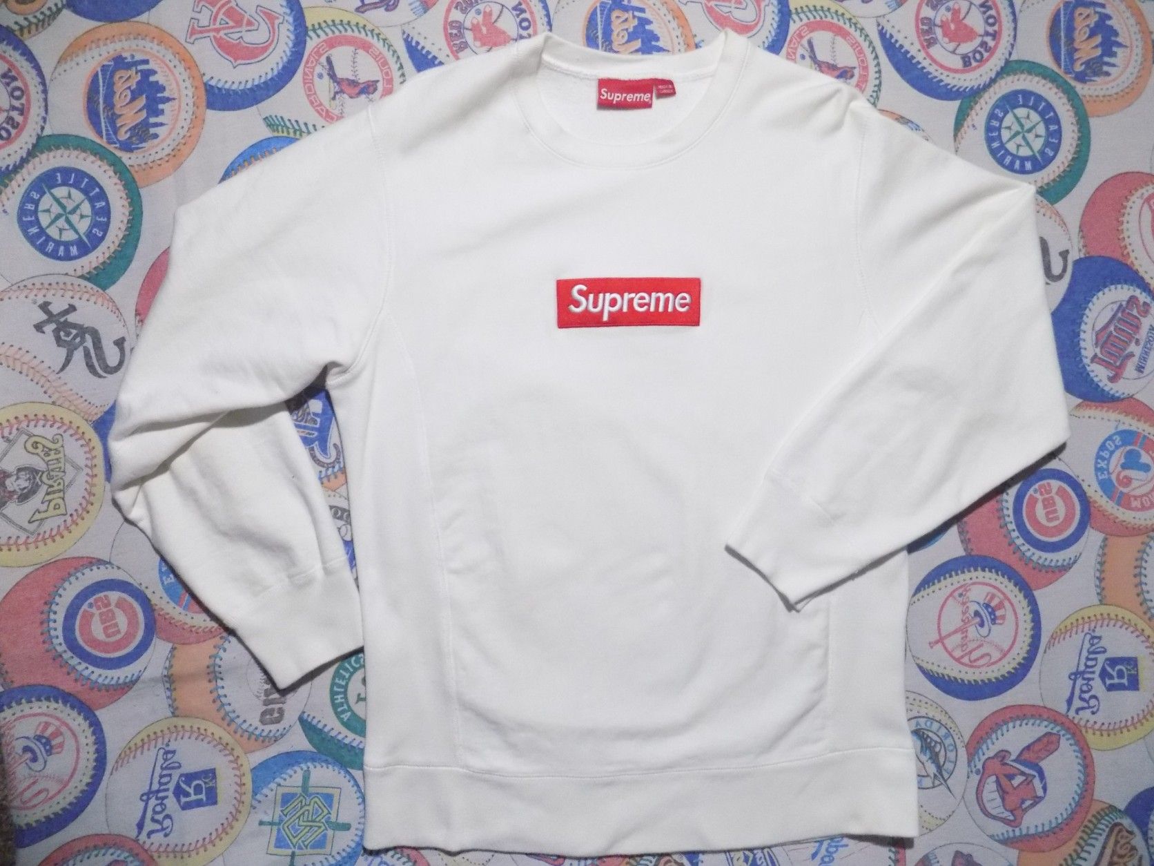 Supreme Box Logo Crewneck white