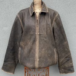 Men’s Robert Comstock Brown Genuine Leather Jacket