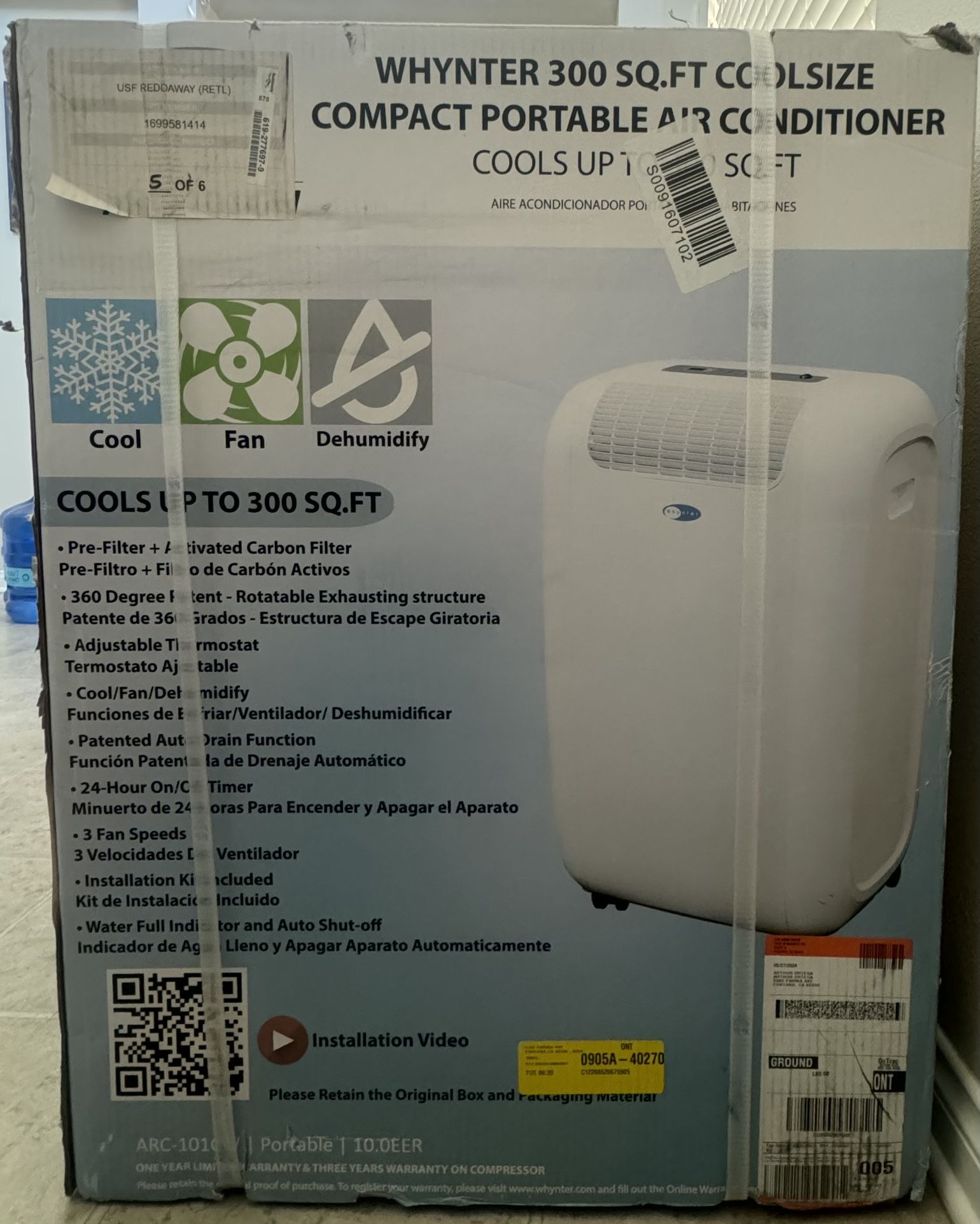 Air Conditioner Portable 10,000BTU