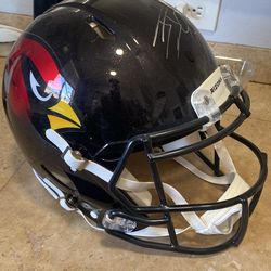 Full Size Cardinals helmet signed by J.J. Watt