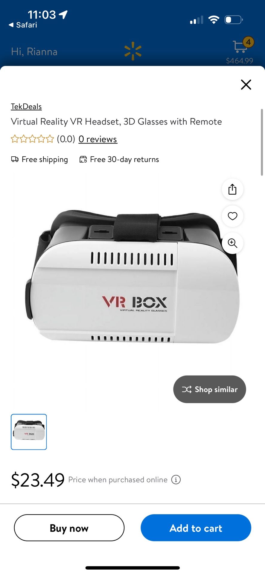 Like New Vr Box