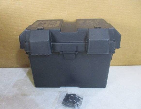 Snap-Top HM327BKS Battery Box, Group 27 12V Outdoor Waterproof Battery Box for Marine, Automotive, RV, Boat, Camper and Travel Trailer Batteries