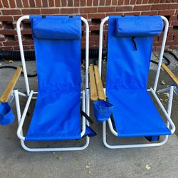 Beach Chairs…Folding with Backpack Straps