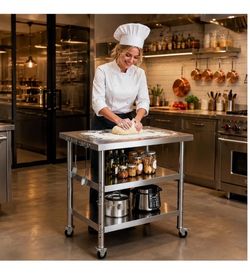 Stainless Steel Prep and Work Table
