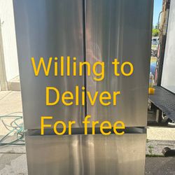 Free Delivery"(Samsung  Side by Side Refrigerator 21 cuft(Dimensions:33"in w by 30" in D by 69"in H