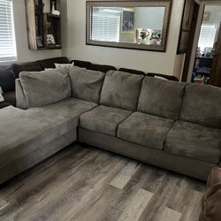Small Sectional Gray Couch! 