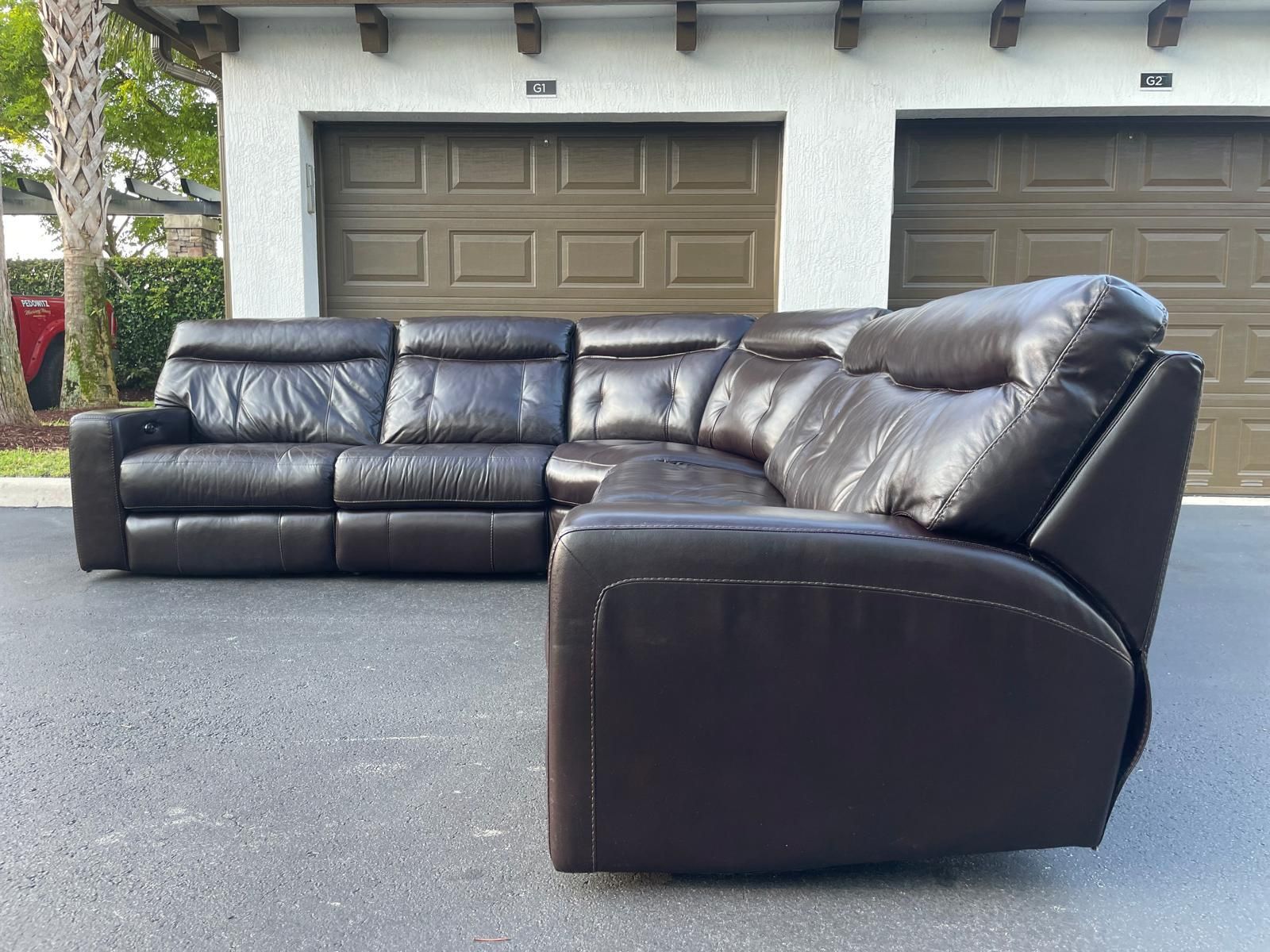 Sectional Couch/Sofa - Brown - Recliners - Leather - Delivery Available 🚛