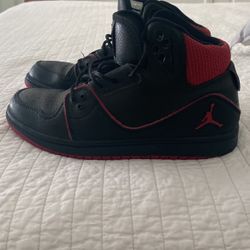 Black And red Striping Jordans