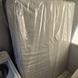 Queen Memory Foam Mattress Box Spring and Frame with Headboard