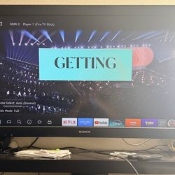 Sony Bravia 40” Wall Tv