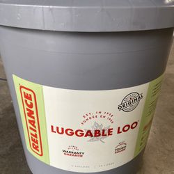 Luggable Loo Portable Toilet w/ Double Doodie Waste Bags with Bio-Gel