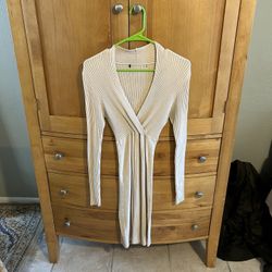 Small Beige Dress Cotton