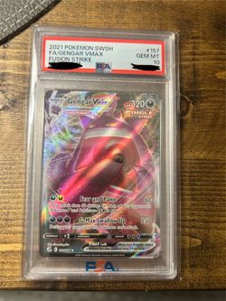 FA Gengar Vmax #157 PSA 10 Gem Mint 2021 Pokemon SwSh Fusion Strike