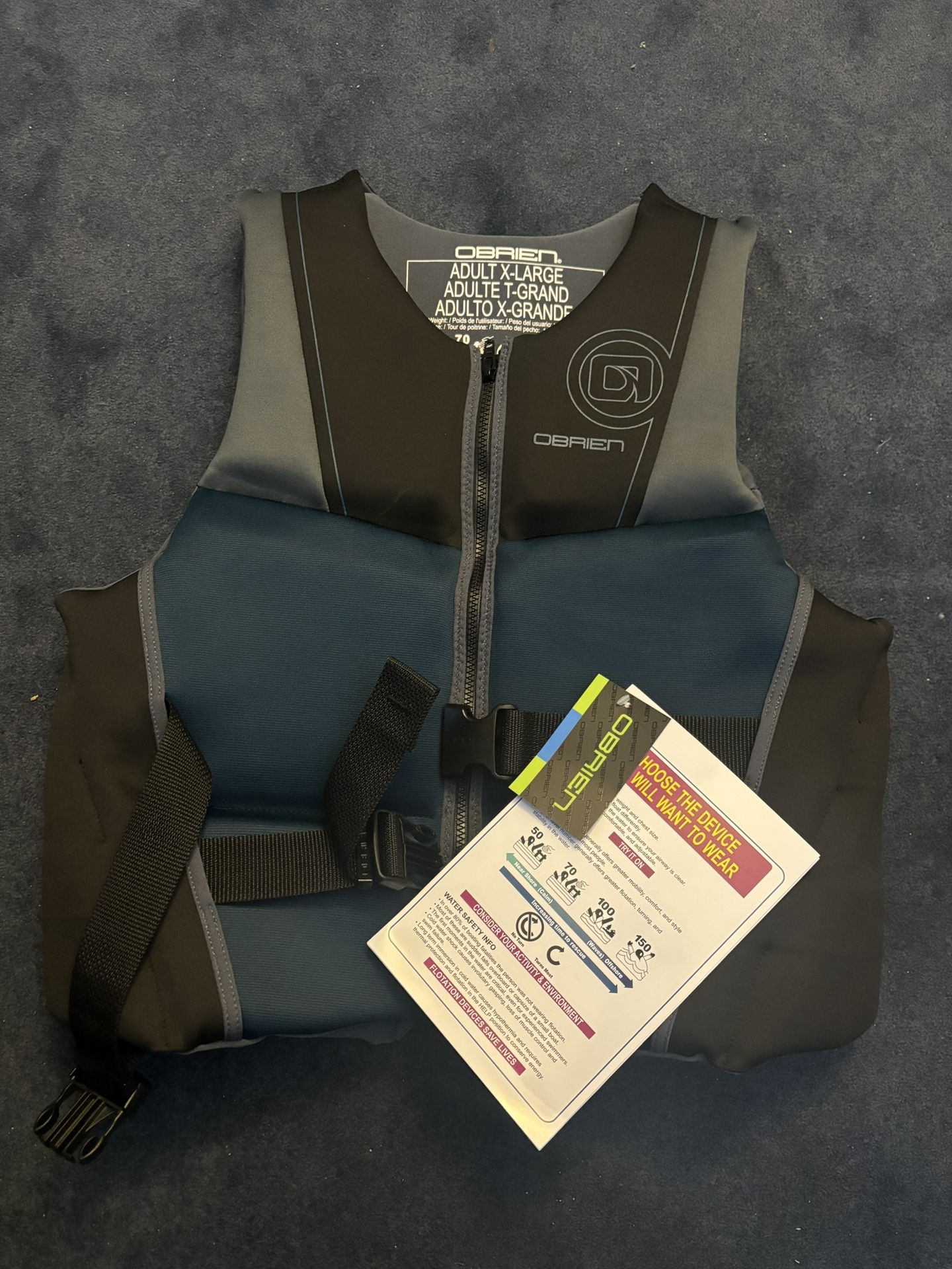 Adult XL O’neil life jacket