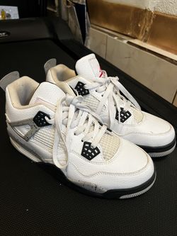 Jordan 4s white cement