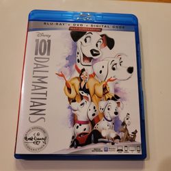 $6 BLU RAY , DISNEY 101 DALMATIONS  BLU RAY  / DVD ONLY NO DIGITAL  $6 OR TRADE FOR A MOVIE TITLE I DO NOT ALREADY OWN. 