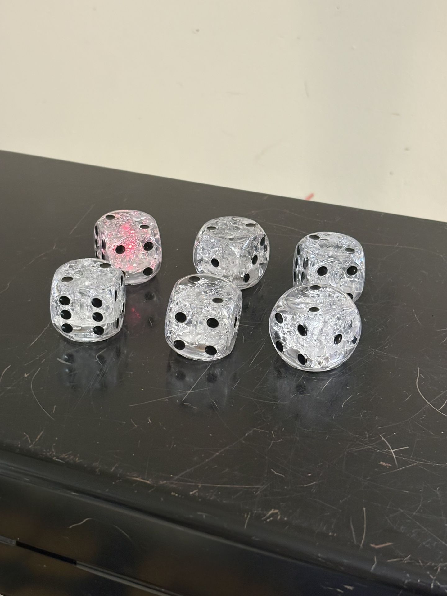Set Of 6 Lighted Dice