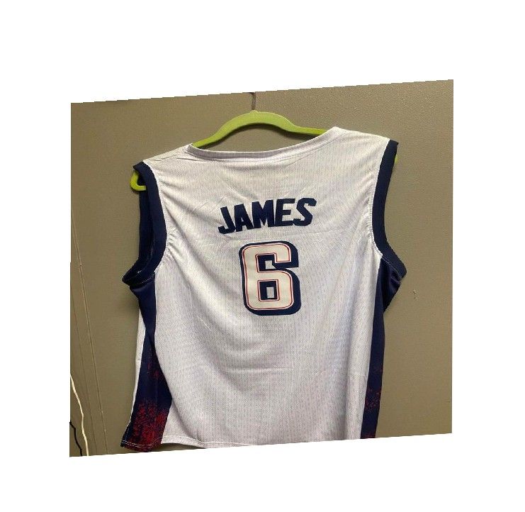 head personal LeBron James USA Jersey Genuine Athletic Gear