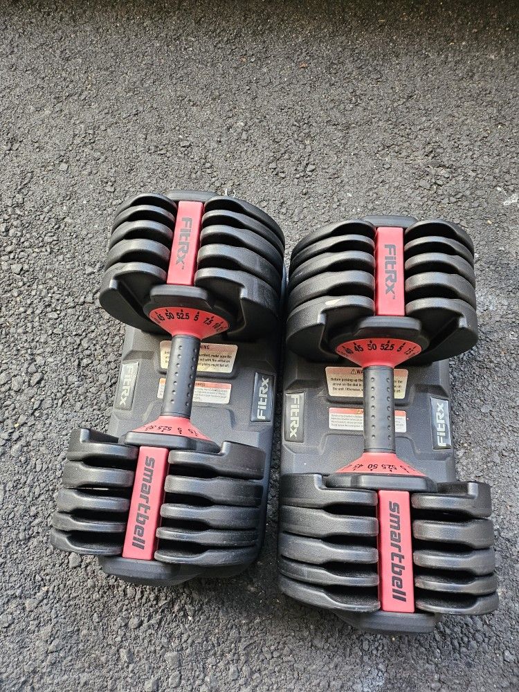 Adjustable Dumbbells 52.5lbs Each 