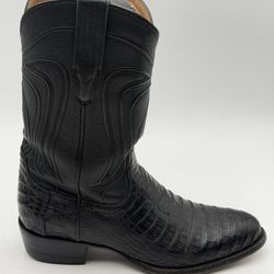 Preowned TECOVAS THE DILLON Exotic SZ 10.5 D Midnight Black