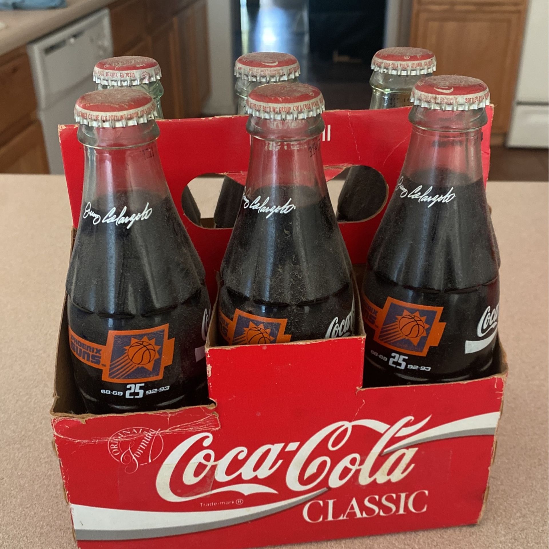 1993Phoenix Suns Original 25th Anniversary Coca Cola 6pack