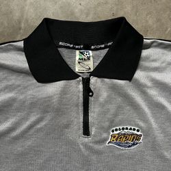 Vintage 90’s MLS Colorado Rapids 🇺🇸 Warm-Up Soccer Jersey Polo Shirt XL