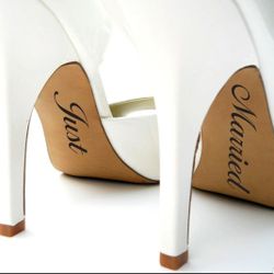 High heel decals