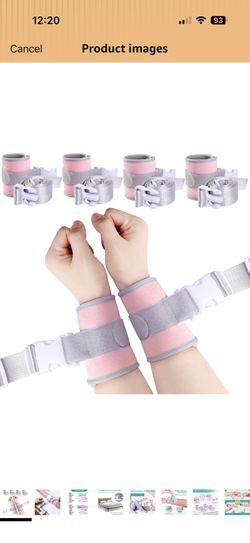 lefeke Patient Medical Restraints with Quick Release Buckles, Bed Restraints Belts for Wrists and Ankles, Limb Holder Movement Limited Ties for Hands 