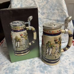 Avon 1983 “Great American Football” Ceramic Stein In Box