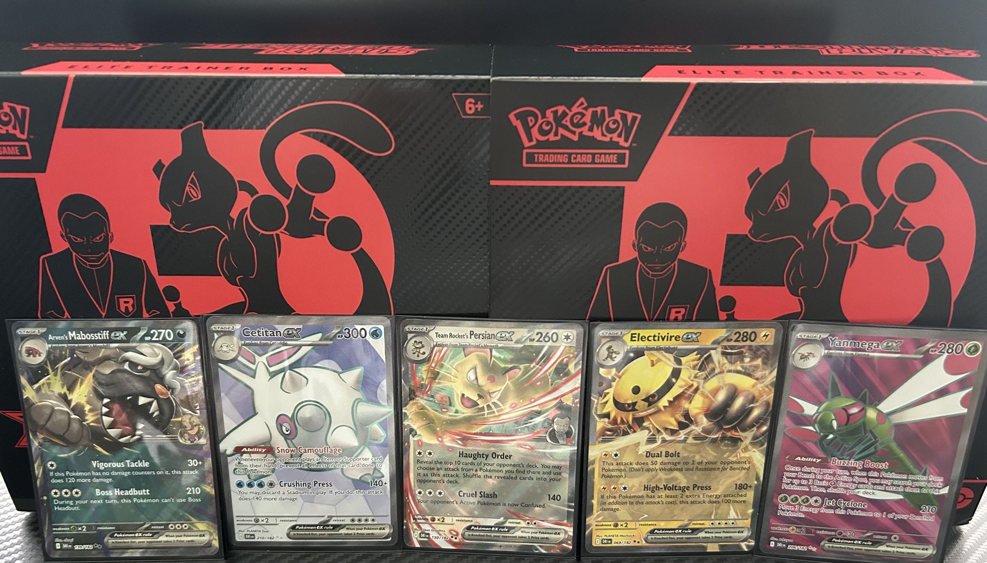 Pokemon Team Rocket Ex Card Bundle Lot 5 (Destined Rivals)
